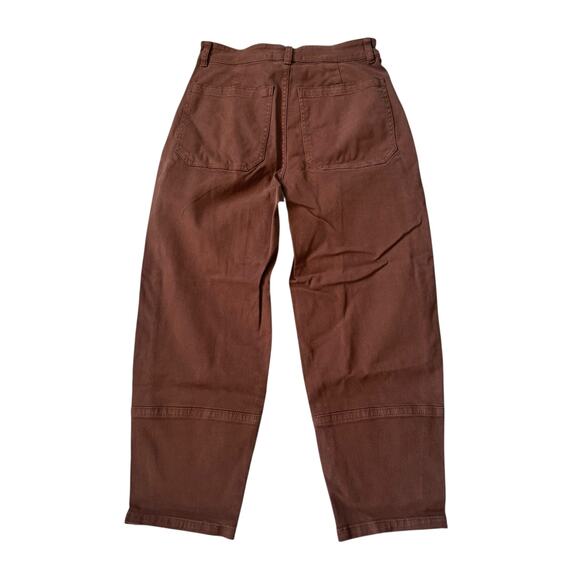 NEW Everlane The Utility Barrel Pants Rosewood Brown - Picture 3 of 10